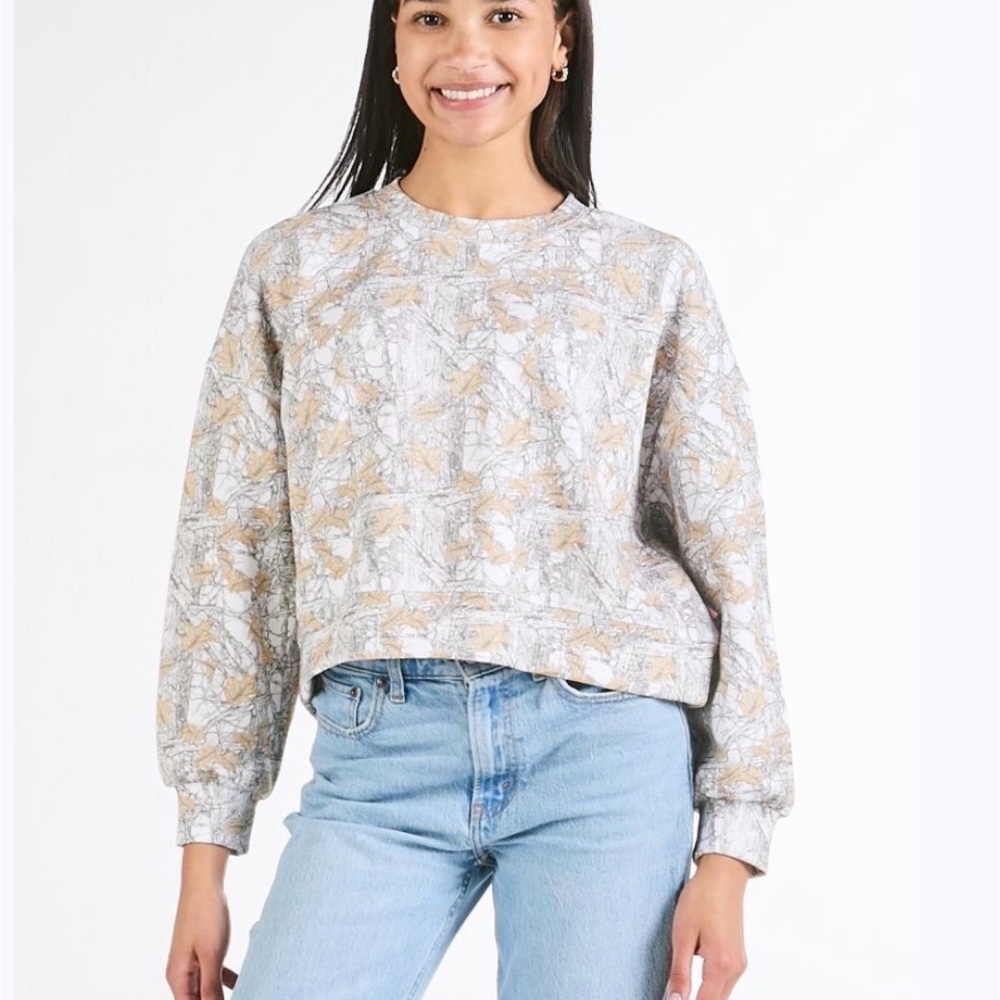 Simply Southern White Camo sweatshirt